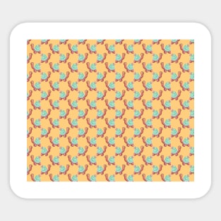 Flower Tortoise Pattern Sticker